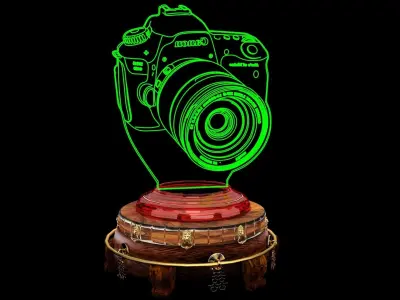 Chinese display stand with illusion camera 3D model