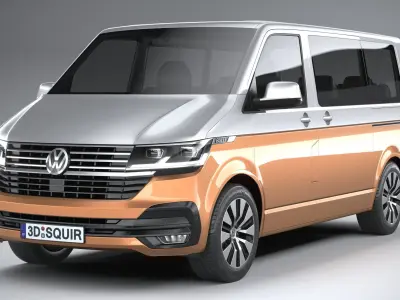 Volkswagen Transporter T6-1 Bulli 2020 3D model