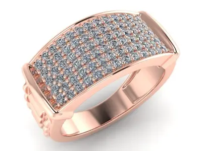 light weight gold diamond rings-C111116SKCH2025992-wt-5-10 3D print model