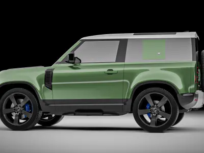 Land Rover Defender 90 2021 3D model