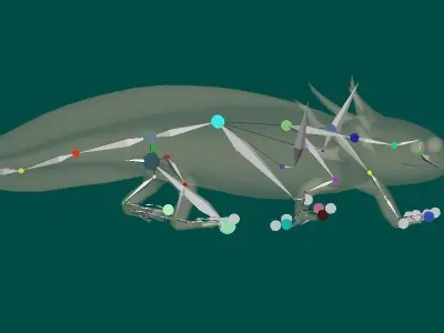 Axolotl Low-poly 3D model