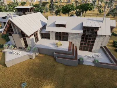 Casa Scene- king villa-modern house 3D model