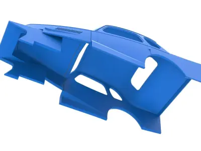 Shell of Vintage Dirt Modified stock car Scale 1 to 25 3D print model
