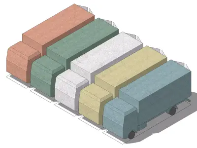 Simple Cargo Truck 3D model