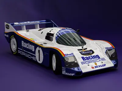 PORSCHE 962 LE MANS 1987 3D model