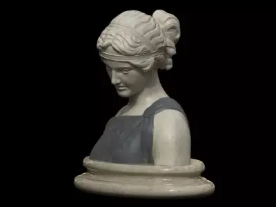 Classical Bust of a Woman Low-poly 3D model