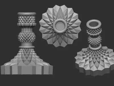 candle holder and So the mold for molding 3D print model