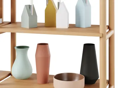 Bookcase HOLTON by Rowico Home 3D model