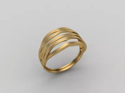 Women Ring Plain Ring Ready STL 3DM Models Womens Rings 3D print model 67
