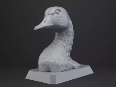 Goose Bust - Animal Figurine 3D print model