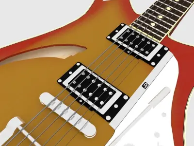 Duesenberg Electric Guitar Free 3D model