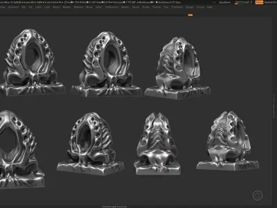 Modern Abstract Decorative sculpture 3d print model 62 3D print model