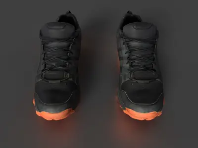 Pair of Sneakers Low-poly 3D model buy