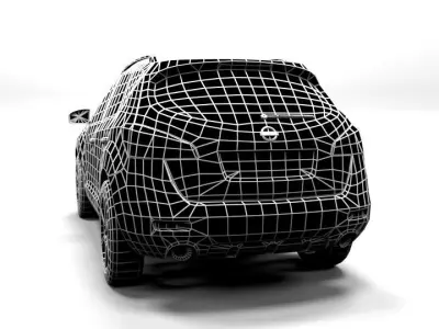 NISSAN MURANO 2009 LOWPOLY Low-poly 3D model