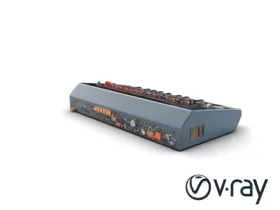 Pro Audio Workstation Synthesizer model pack Low-poly 3D model