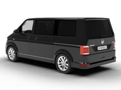 Volkswagen Tranporter T6 Multivan 2019 3d model  3D model