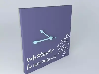 Whatever Clock - Clock "May Be" Free 3D model