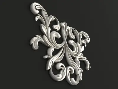 Carved decor  3D model purchase