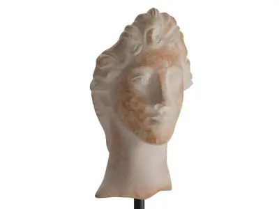 Roman Head Sculpture 3D model