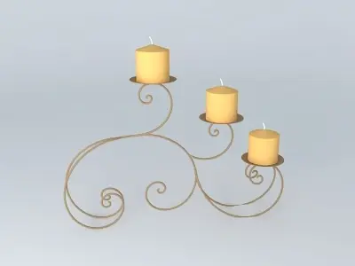 decoration candlestick Free 3D model