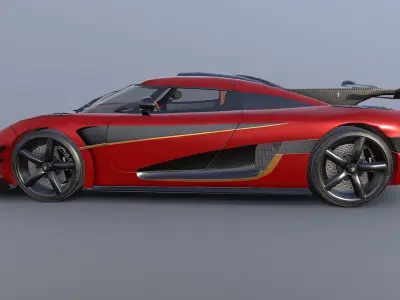 Koenigsegg One 3D model