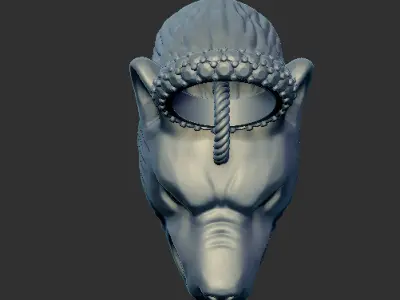 Wolf Pendant 14087 3D print model