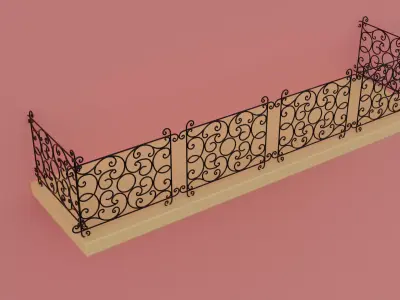 fence gallery Free 3D model