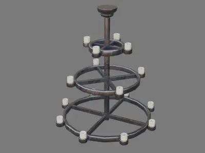 Chandelier Low-poly 3D model