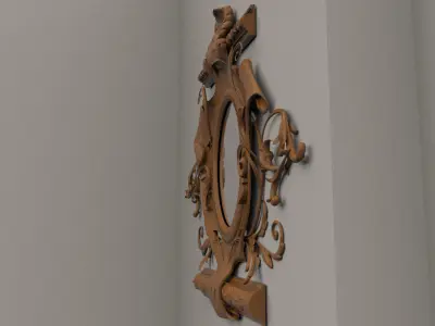 ProArt Vintage Mirror Frame 01 3D model