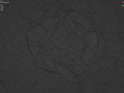 Campfire Pit - 8K Textures - 7 Mesh Resolutions  3D model