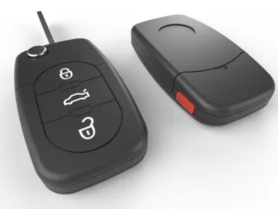 Car key Model 6 Low-poly 3D model