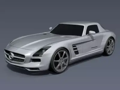 Mercedes SLS AMG 2011 sports car 3D model