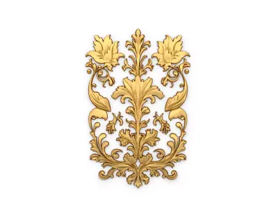 Classic carved decor ornament 422 3D model