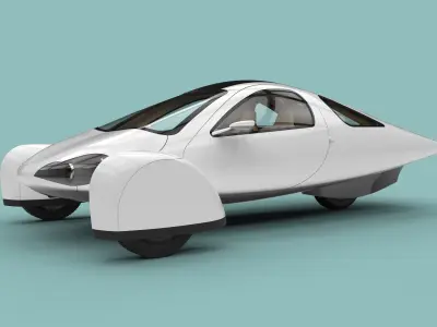 Aptera electric car 3D model