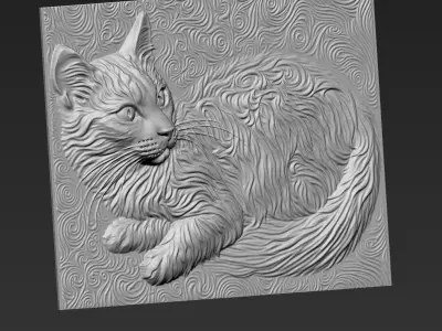 Cat A44 3D print model
