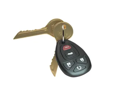 car key Low-poly 3D model