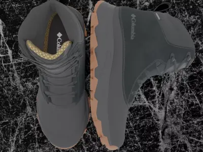 COLUMBIA EXPEDITIONIST SHIELD 3D BOOTS Low-poly 3D model