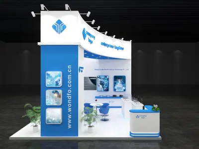 exhibition stand 6x6 model 3D model