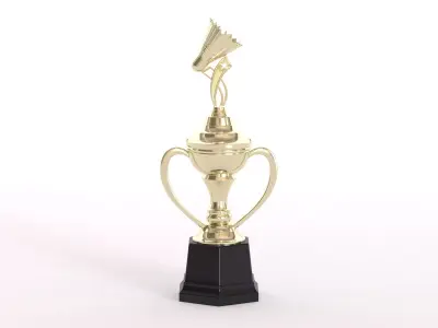 Badminton Trophy 3D model