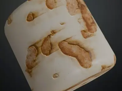 Chipped Paint Worn Metal Panel PBR Seamless Texture