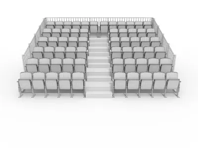 Bleachers 17 3D model
