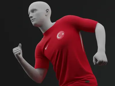 Turkiye 2024 Home Jersey 3D model