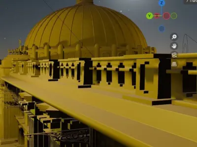indian palace 3D model 3D model
