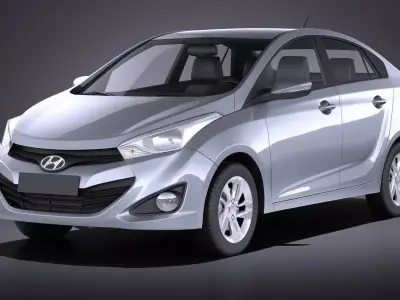 Hyundai HB20S 2015 VRAY 3D model
