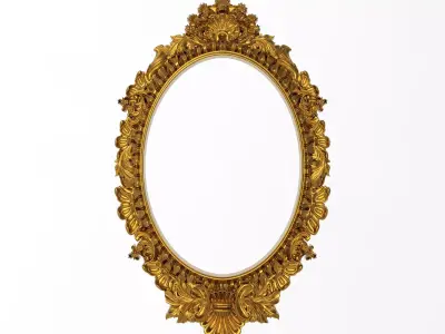 Carved Picture Frame 3D model 17