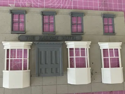 DECORATIVE STONE WINDOW LINTEL 7MM SCALE O GAUGE MODEL RAILWAY Free 3D print model