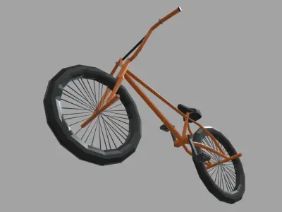 Low Poly Bmx Low-poly 3D model