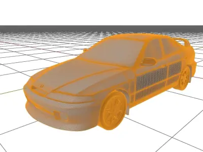 Honda Integra Type R 5-Door 1995 3D Model 3D model
