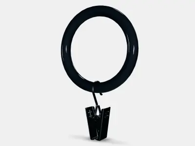 SYRLIG Curtain ring with clip and hook 3 Low-poly 3D model