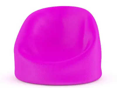 Pouf Purple 3D model